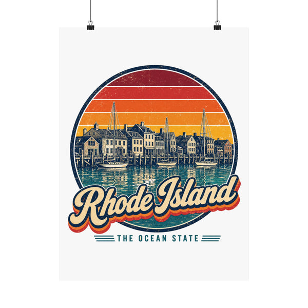 Rhode Island Harbor Waterfront Poster