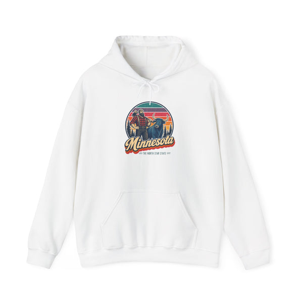 Minnesota Paul Bunyan And Babe Hoodie