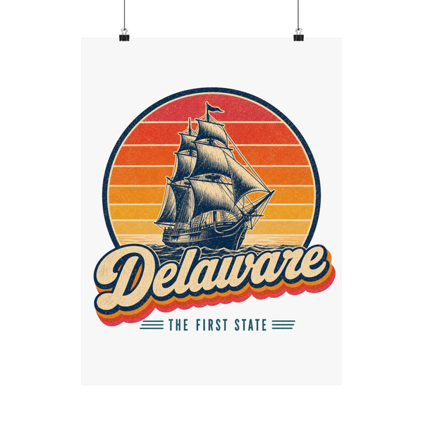 Delaware Colonial Tall Ship Poster