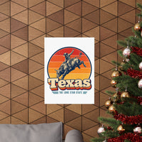 Texas Rodeo Bull Rider Poster
