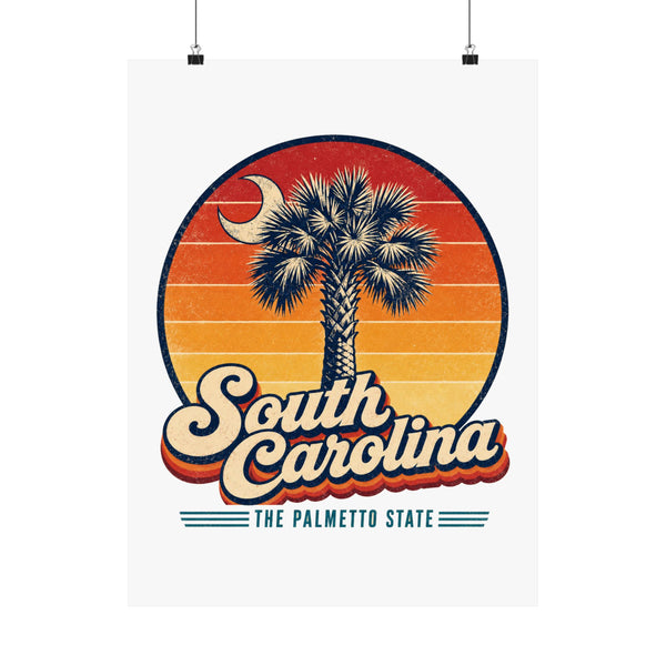 South Carolina Palmetto Crescent Moon Poster