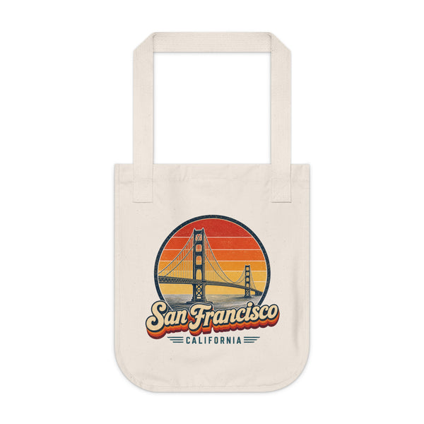San Francisco Retro Sunset Tote Bag