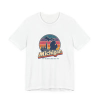 Michigan Retro Sunset Tee