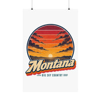 Montana Big Sky Sunset Poster