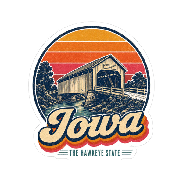 Iowa Madison County Covered Bridge Sticker