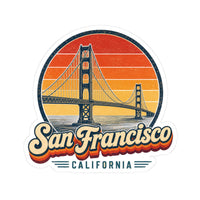 San Francisco Retro Sunset Sticker