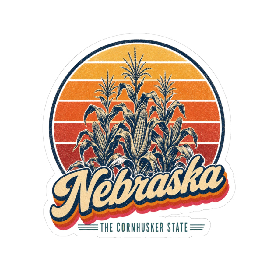 Nebraska Corn Stalks Sticker
