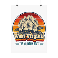 West Virginia Rhododendron Poster