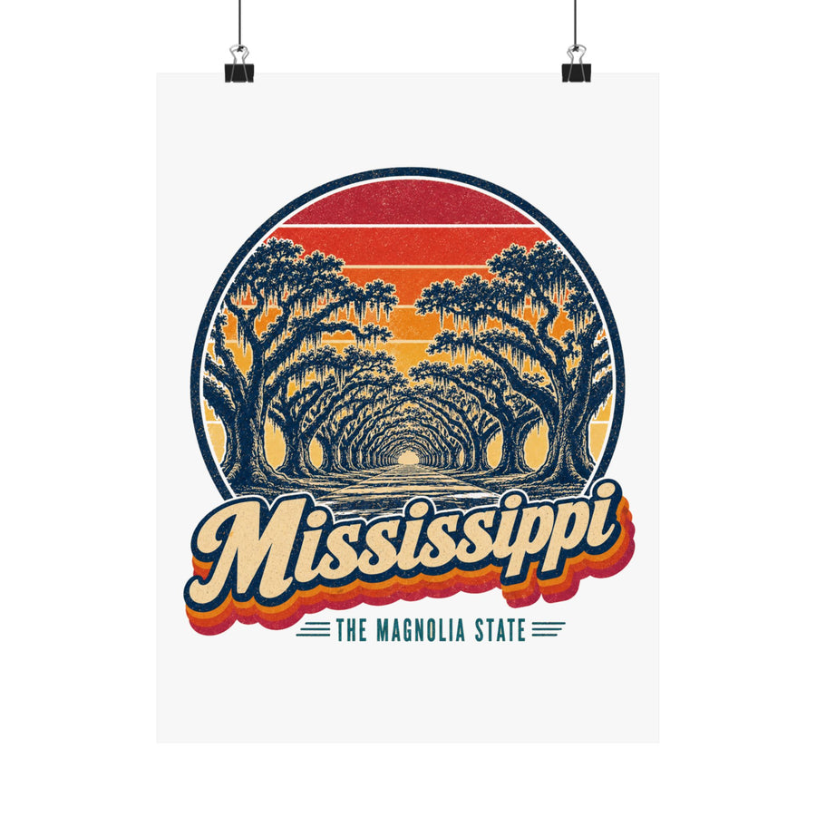Mississippi Live Oak Alley Poster