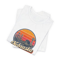 Nebraska Retro Sunset Tee