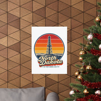 North Dakota Oil Derrick Poster