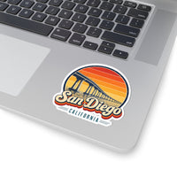 San Diego Retro Sunset Sticker
