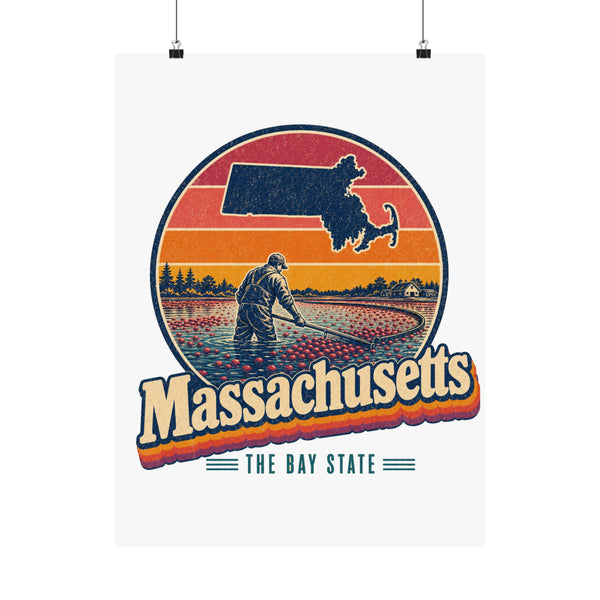 Massachusetts Cranberry Bog Poster