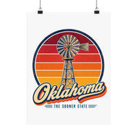 Oklahoma Prairie Windmill Poster