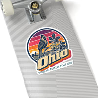 Ohio Retro Sunset Sticker