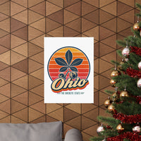 Ohio Buckeye Leaf And Nut Poster
