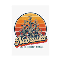 Nebraska Corn Stalks Poster