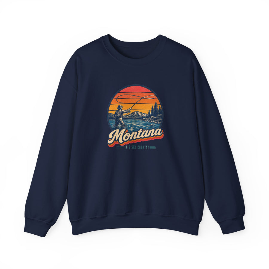 Montana Fly Fishing River Sweatshirt