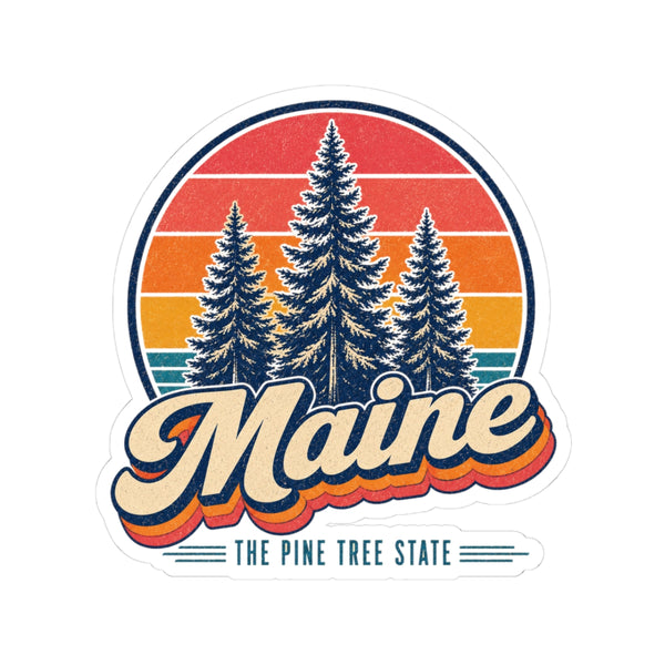 Maine Pine Trees Sticker