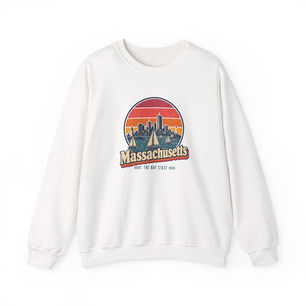 Massachusetts Boston Harbor Sailboats Sweatshirt