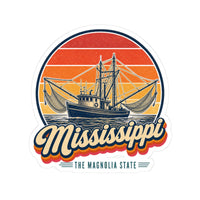 Mississippi Gulf Shrimp Boats Sticker