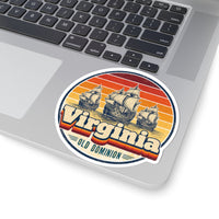 Virginia Jamestown Ships Sticker