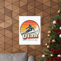 Utah Powder Skiing Poster