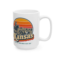 Kansas Dodge City Cattle Drive Mug