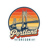 Portland Retro Sunset Sticker