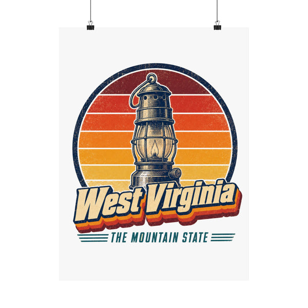 West Virginia Coal Miners Lantern Poster