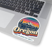 Oregon Retro Sunset Sticker