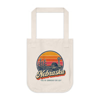 Nebraska Retro Sunset Tote Bag