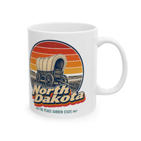 North Dakota Pioneer Covered Wagon Mug
