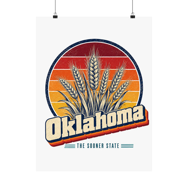 Oklahoma Wheat Fields Poster