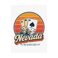 Nevada Dice And Playing Cards Poster