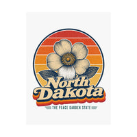 North Dakota Wild Prairie Rose Poster