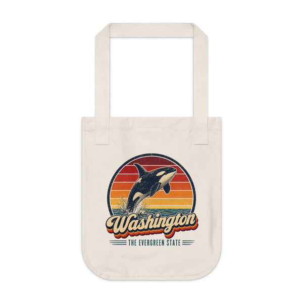 Washington Orca Whale Tote Bag