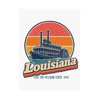 Louisiana Paddlewheel Steamboat Poster