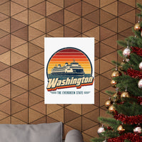 Washington Puget Sound Ferry Poster
