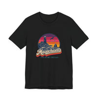 Massachusetts Retro Sunset Tee