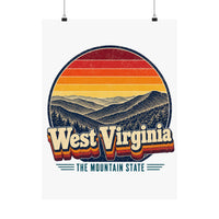 West Virginia Appalachian Ridges Poster