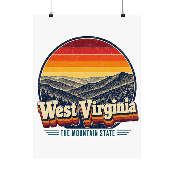 West Virginia Appalachian Ridges Poster