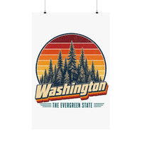 Washington Evergreen Forest Poster