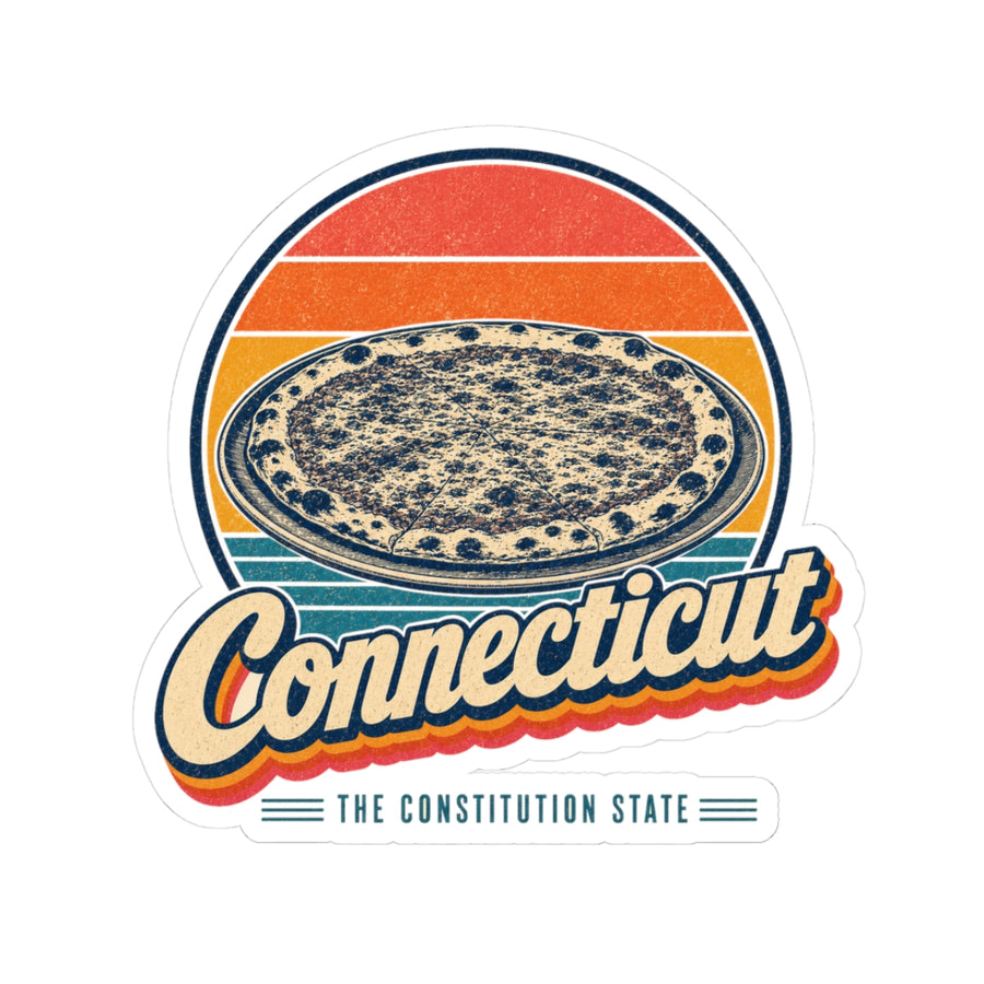 Connecticut New Haven Pizza Sticker