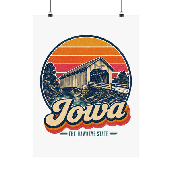 Iowa Madison County Covered Bridge Poster