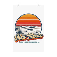 New Mexico White Sands Dunes Poster