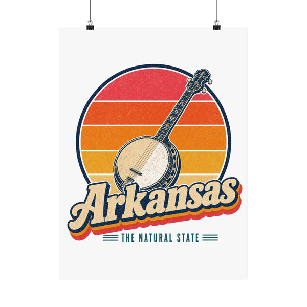 Arkansas Ozark Folk Banjo Poster