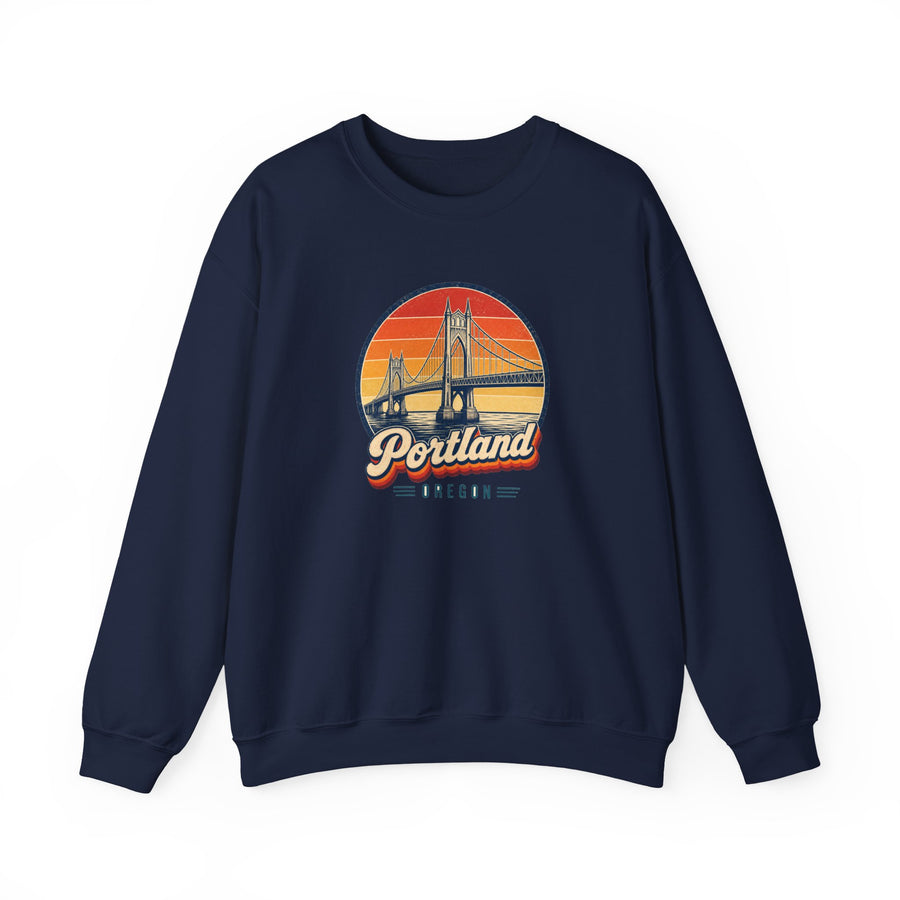 Portland Retro Sunset Sweatshirt
