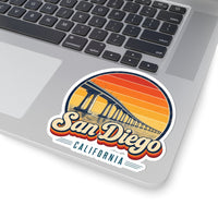 San Diego Retro Sunset Sticker