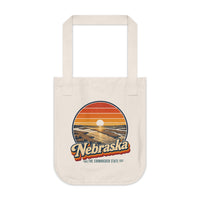 Nebraska Platte River Sunset Tote Bag